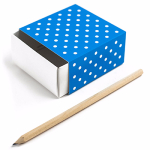 Caja deslizante - 8x8x4cm - Blue Dots