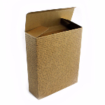 Caja de 3 botellas sin asa - Kraft Text Black