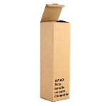 Caja para botella Magnum 1,5l  - Kraft "Aviso..." 