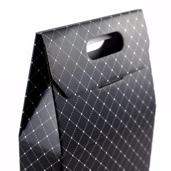 Caja de 3 botellas con asa - Black Mesh
