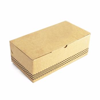 Caja de zapatos 30x16 cm - Kraft Zigzag