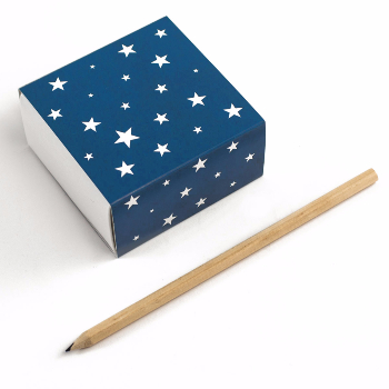 Caja deslizante - 8x8x4cm - Stars