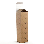 Caja para 1 botella - Kraft Mesh